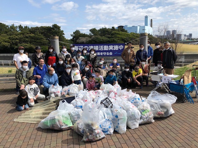 「習志野の海を守る会」が清掃活動 1350リットル超のゴミ回収